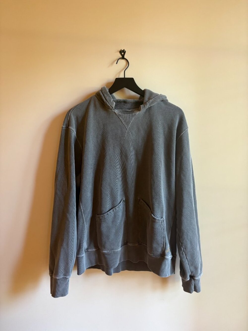 Birdwell Beach Britches Sun-Washed Heather Slate Gray Pullover Hoodie XL